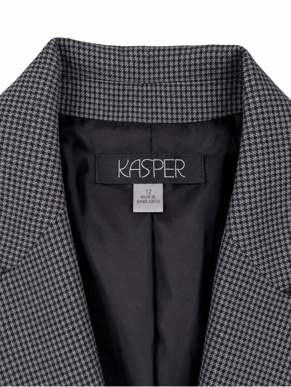 Kasper Charcoal Gray Tailored Pantsuit with Wide-Leg Trousers - Picture 5 of 5